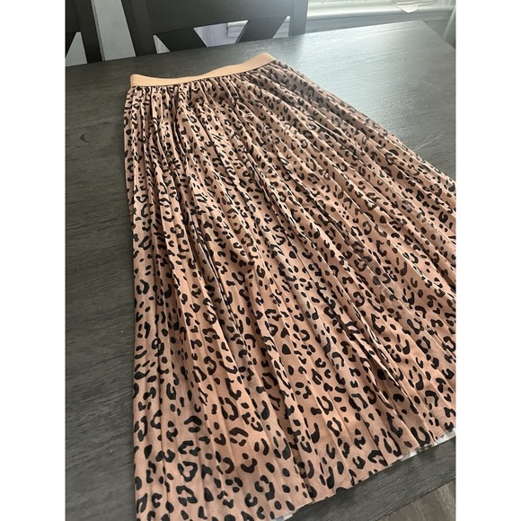 Animal Prints MIDI Skirt Size Small Sincerely Jules Elastic Waist Pull On Boho - Picture 5 of 6